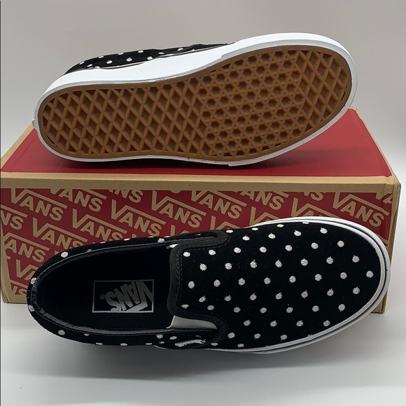••VANS CLASSIC SLIP ON Platform Suede Polka Dot WM - Picture 10 of 16